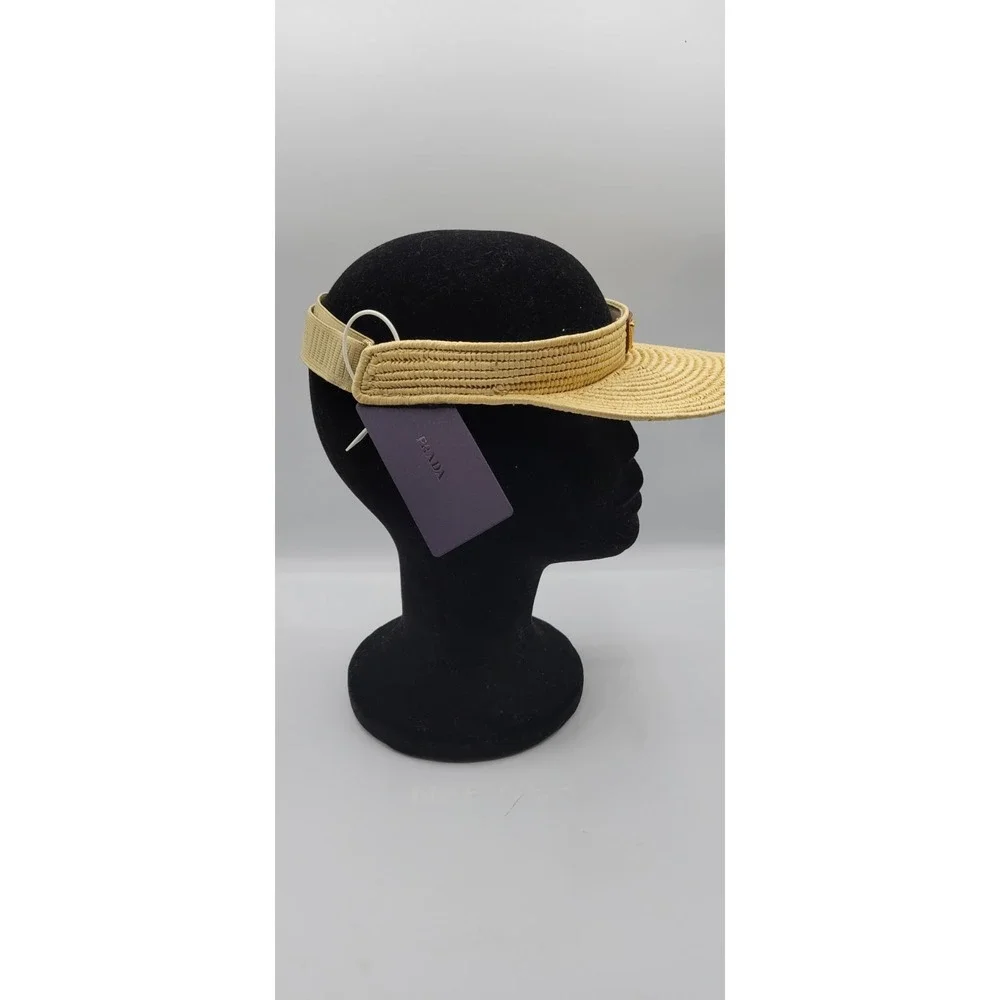 Prada Crochet Visor Hat